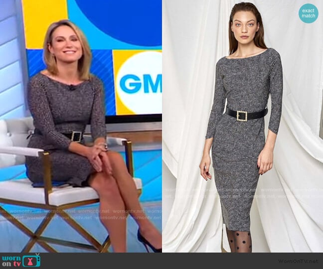 Chiara Boni La Petite Robe Lorne Dress worn by Amy Robach on Good Morning America