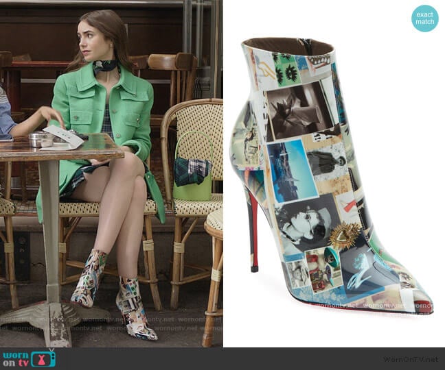 Christian Louboutin So Kate College Patent worn by Emily Cooper (Lily Collins) on Emily in Paris