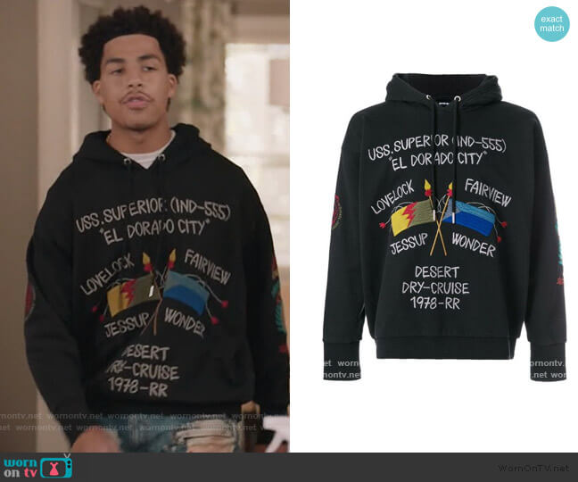 Diesel Mirage Hoodie worn by Andre Johnson Jr (Marcus Scribner) on Black-ish