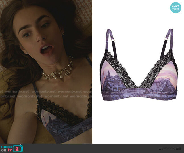 Esquisse Triangle Bra worn by Emily Cooper (Lily Collins) on Emily in Paris