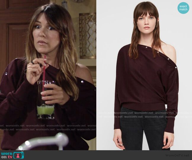 All Saints Elle Sweater worn by Chloe Mitchell (Elizabeth Hendrickson) on The Young and the Restless