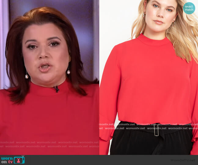 Eloquii Dramatic Sleeve Top worn by Ana Navarro on The View