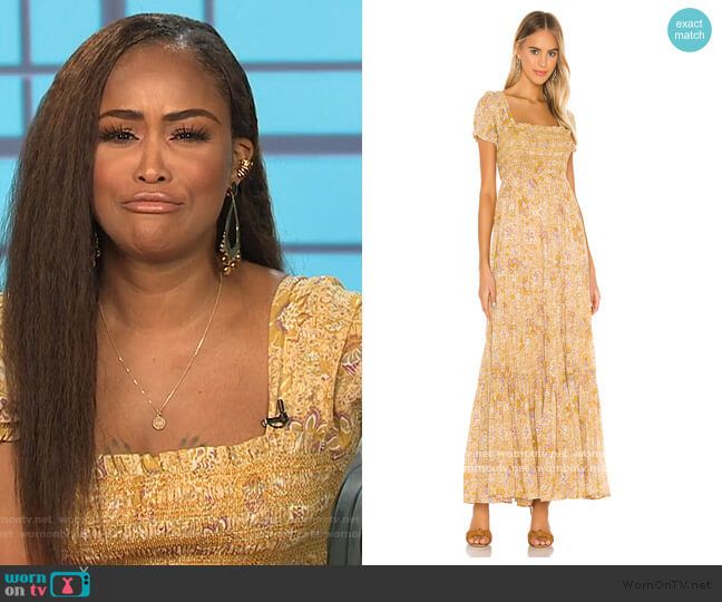 Free People Getaway Maxi Dress worn by Eve on The Talk