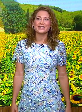 Ginger’s floral lace dress on Good Morning America