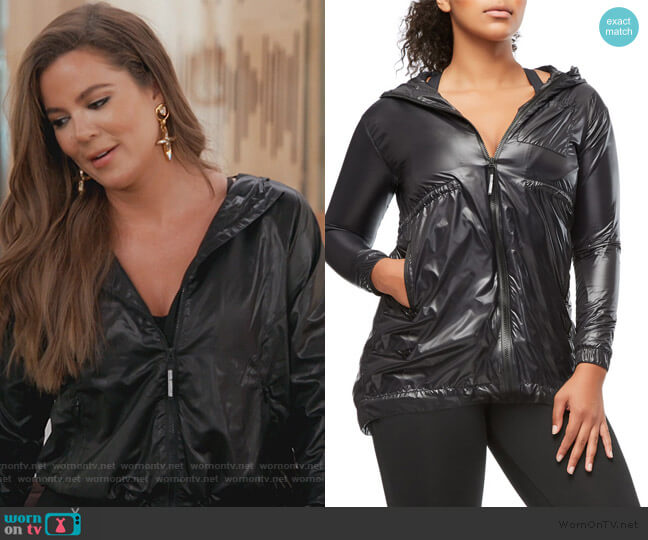 Good American Windbreaker Jacket worn by Khloe Kardashian on Keeping Up with the Kardashians
