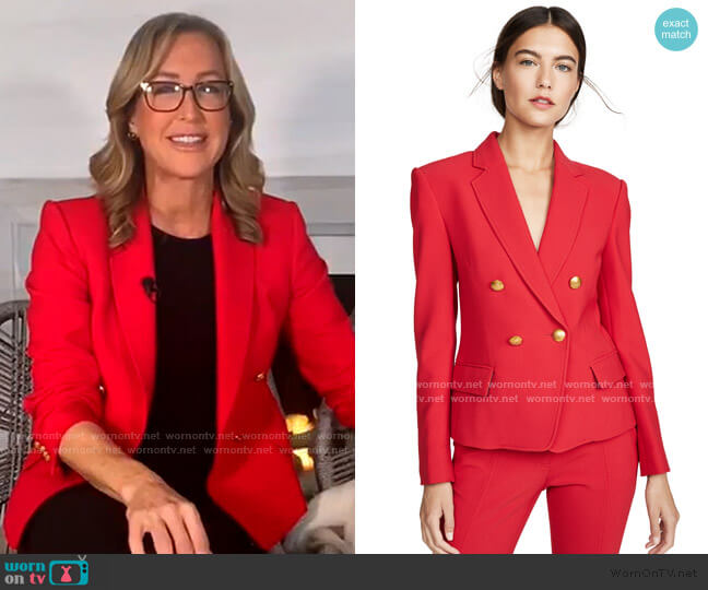 A.L.C. Hendrick Blazer worn by Lara Spencer on Good Morning America