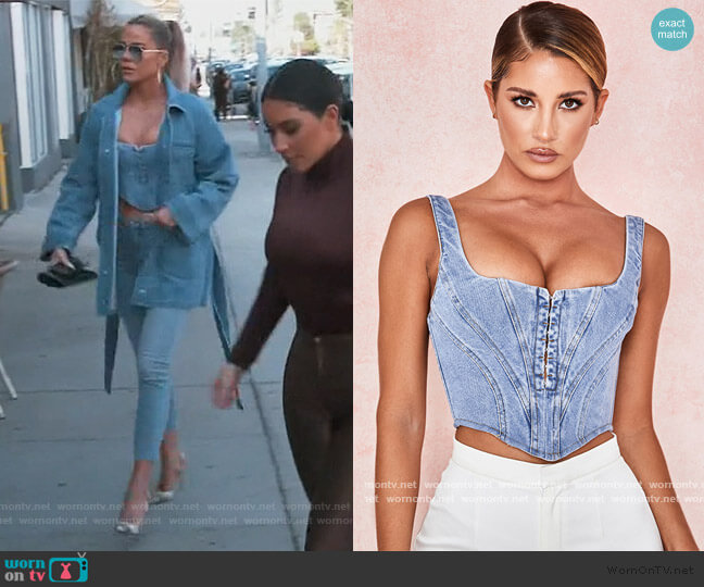 House of CB Sebille Top worn by Khloe Kardashian on Keeping Up with the Kardashians