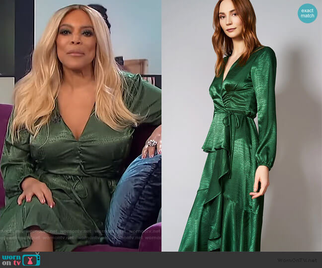 Hutch Alessi Wrap Dress worn by Wendy Williams on The Wendy Williams Show