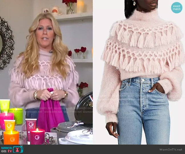Zimmermann Ladybeetle Tassel Mohair & Silk Sweater worn by Jill Martin on Today