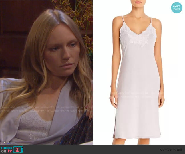 Natori Luxe Shangri-La Chemise worn by Abigail Deveraux (Marci Miller) on Days of our Lives