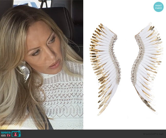 Madeline Beaded Statement Earrings Mignonne Gavigan worn by Braunwyn Windham-Burke on The Real Housewives of Orange County