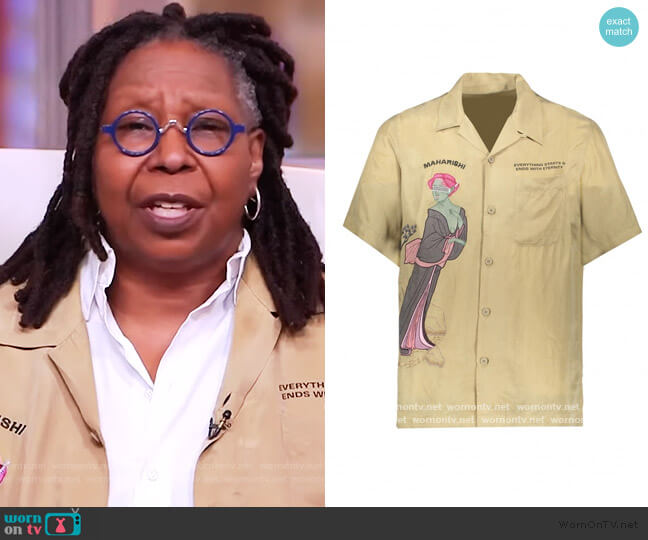 Maharishi Space Geisha Summer Shirt worn by Whoopi Goldberg on The View