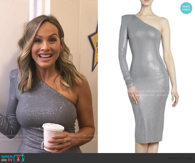 Alexandre Vauthier Microcrystal One Shoulder Dress worn by Clare Crawley on The Bachelorette
