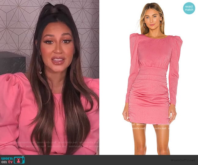 NBD Bekah Mini Dress worn by Adrienne Houghton on The Real