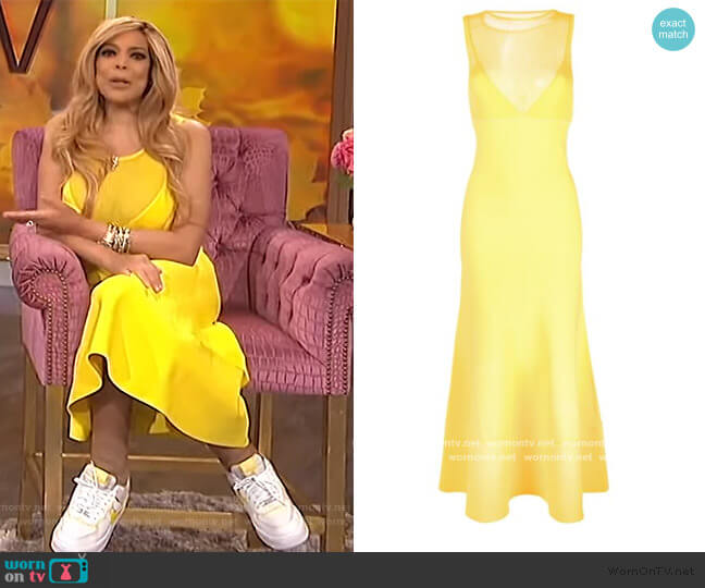 Proenza Schouler Matte Knit Sleeveless Dress worn by Wendy Williams on The Wendy Williams Show
