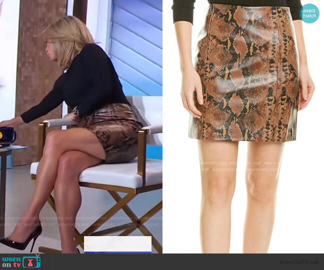 Ronny Kobo Rida Skirt worn by Amy Robach on Good Morning America