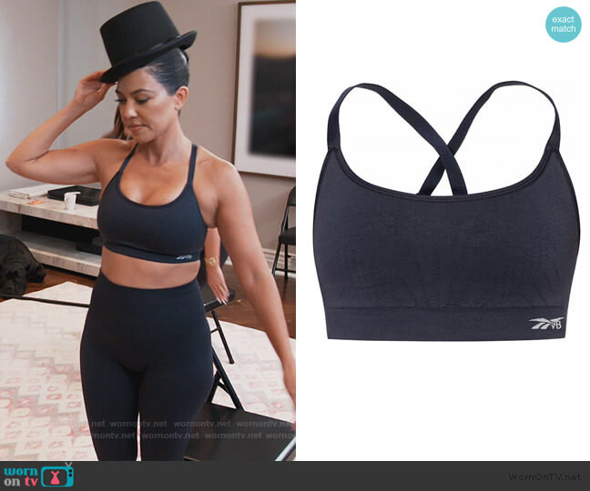 Reebok X Victoria Beckham Sports Bra worn by Kourtney Kardashian on Keeping Up with the Kardashians