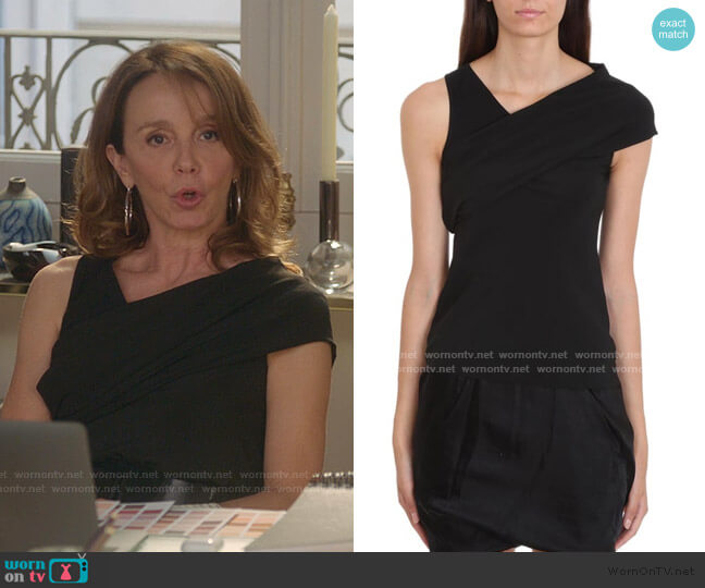 Rick Owens Banana Tank Top worn by Sylvie (Philippine Leroy-Beaulieu) on Emily in Paris