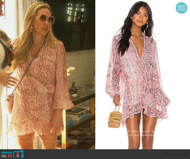 Rococo Sand x REVOLVE Lexi Dress worn by Braunwyn Windham-Burke on The Real Housewives of Orange County