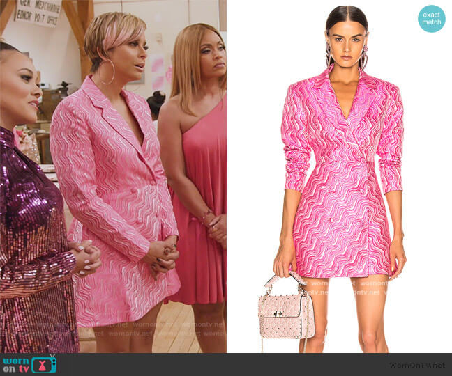 Rotate Double Breasted Mini Blazer Dress worn by Robyn Dixon on The Real Housewives of Potomac