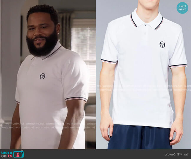 Sergio Tacchini Polo Shirt worn by Andre Johnson (Anthony Anderson) on Black-ish
