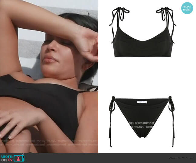 Sian Swimwear Louise buttoned bikini set worn by Kim Kardashian on Keeping Up with the Kardashians