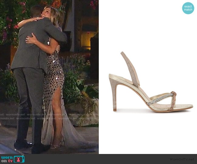 Sophia Webster Giovanna Crystal-Embellished Sandals worn by Clare Crawley on The Bachelorette