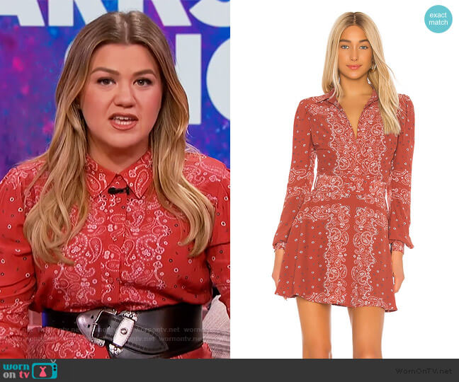 Tularosa Ashling Dress worn by Kelly Clarkson on The Kelly Clarkson Show