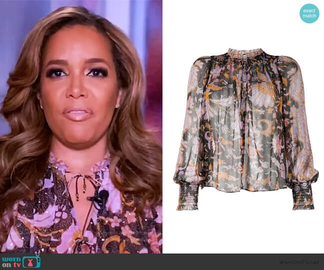 Ulla Johnson Anita Blouse worn by Sunny Hostin on The View