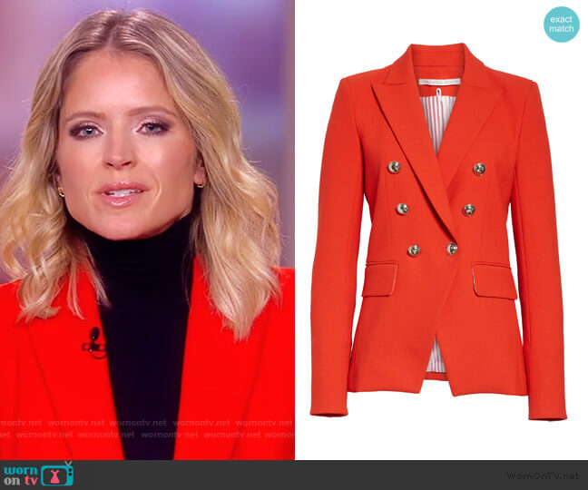 Veronica Beard Miller Dickey Jacket worn by Sara Haines on The View