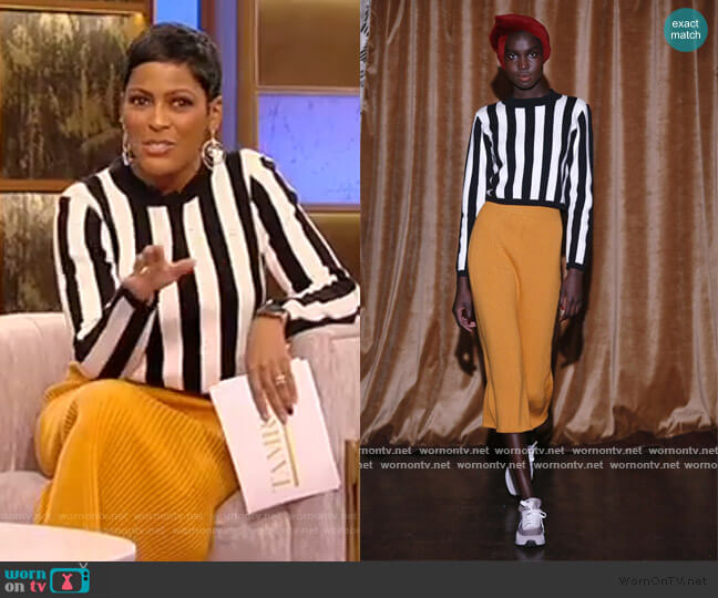 Victor Glemaud 2020 FW Collection worn by Tamron Hall on Tamron Hall Show
