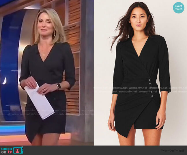 Ba&Sh Bliss Dress worn by Amy Robach on Good Morning America