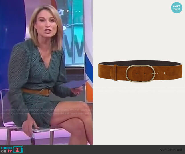 Ba&Sh Cole Belt worn by Amy Robach on Good Morning America