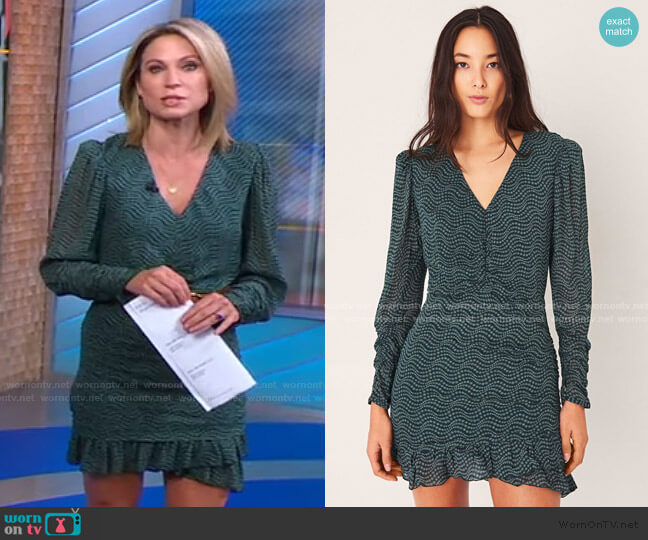 Ba&Sh Little Dress worn by Amy Robach on Good Morning America