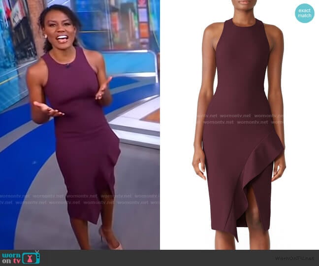 Cinq a Sept Piper Dress worn by Janai Norman on Good Morning America