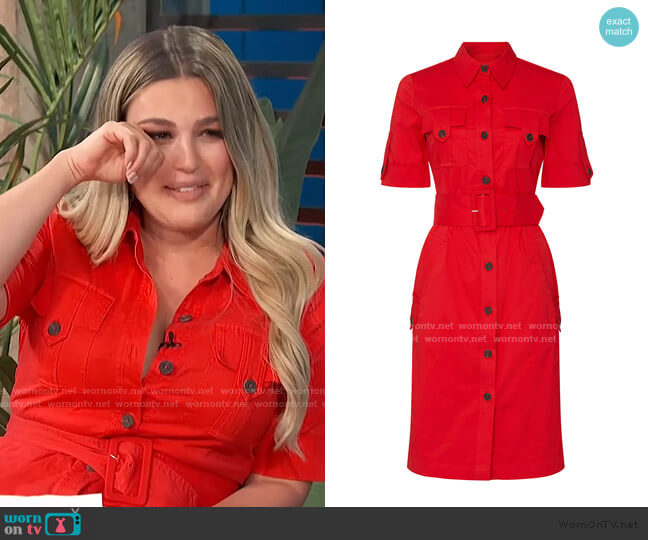 Derek Lam Utility Dress worn by Carissa Loethen Culiner on E! News