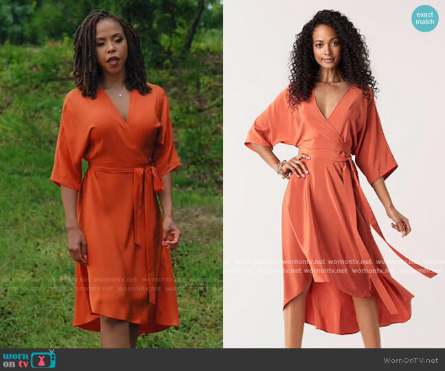 Diane von Furstenberg Eloise Dress worn by Andrea Barnes (Kj Smith) on Tyler Perrys Sistas