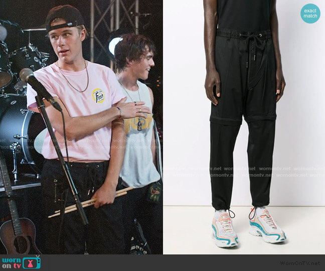 Diesel Mixed-Media Regular Fit Convertible Pants