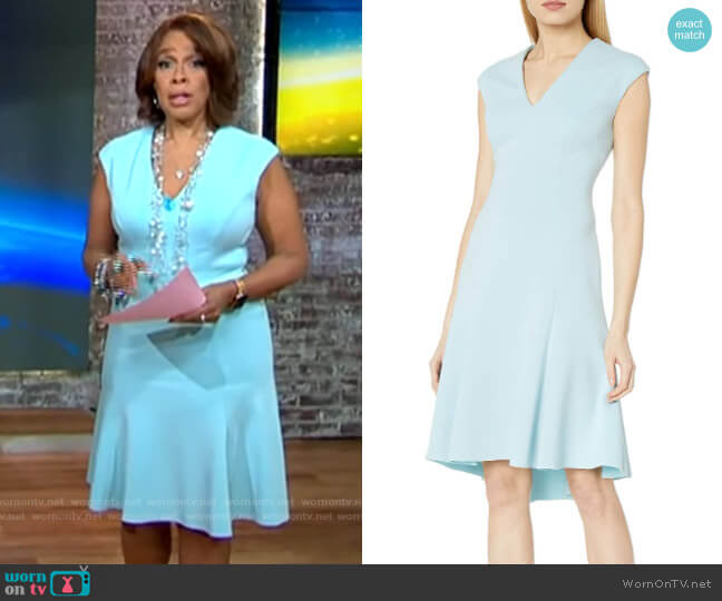 Elie Tahari Moriah Dress worn by Gayle King on CBS Mornings