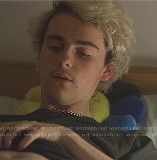 Fraser’s rainbow flower pillow on We Are Who We Are