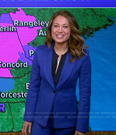 Ginger’s blue suit on Good Morning America