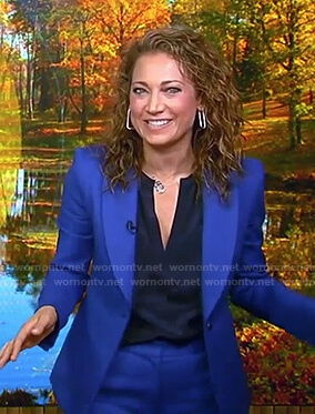 Ginger’s blue suit on Good Morning America