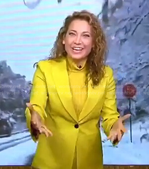 Ginger’s yellow blazer on Good Morning America
