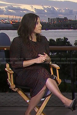 Hallie Jackson’s snake print dress on Today