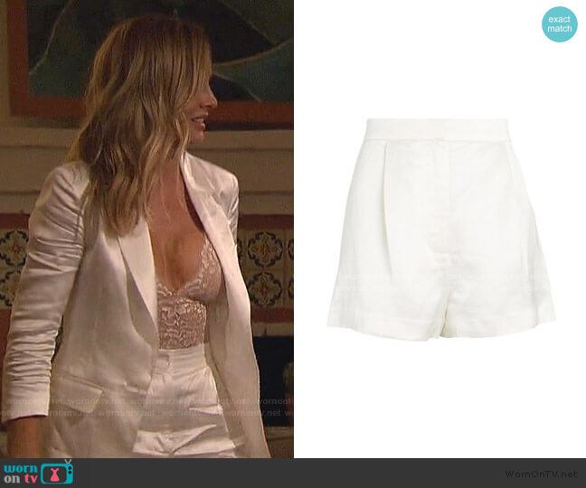 Intermix Eden Satin Shorts worn by Clare Crawley on The Bachelorette