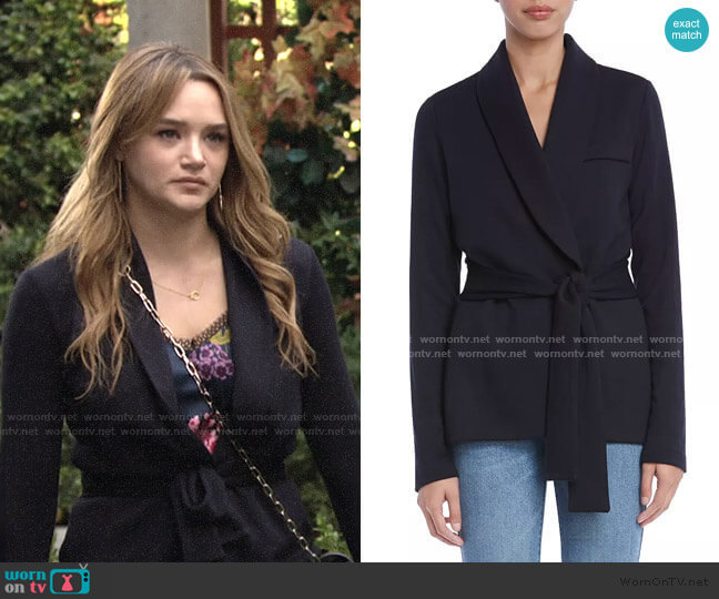 Bailey 44 J'Adore Fleece Blazer worn by Summer Newman (Hunter King) on The Young and the Restless