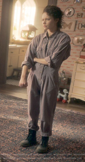 Jamie’s mauve boilersuit on The Haunting of Bly Manor
