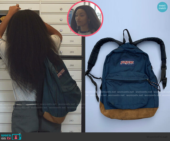 Jansport 90s Vintage Backpack worn by Caitlin Poythress (Jordan Kristine Seamón) on We Are Who We Are