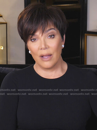 Kris’s black bodysuit on Keeping Up with the Kardashians