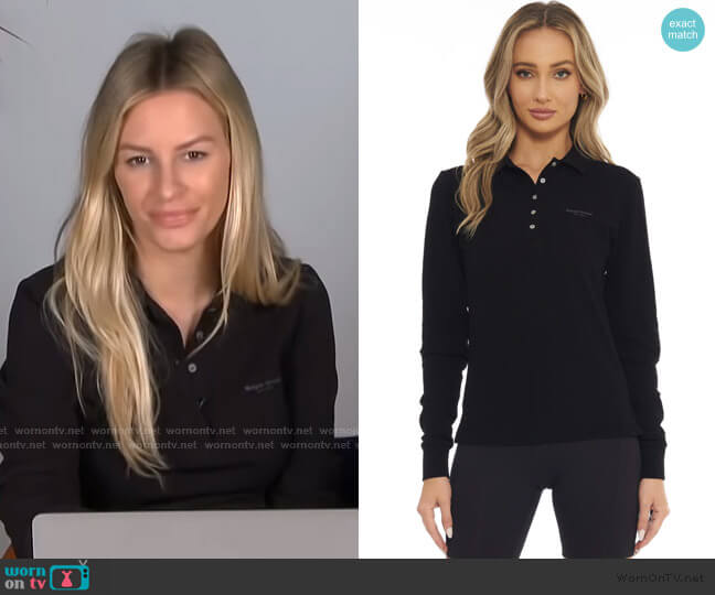 Morgan Stewart Sport Classic Long Sleeve Polo worn by Morgan Stewart on E! News
